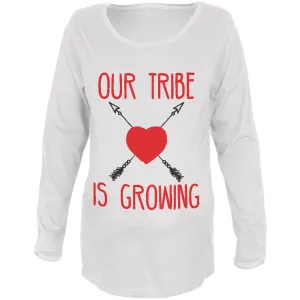 Our Tribe Is Growing Maternity Soft Long Sleeve T Shirt