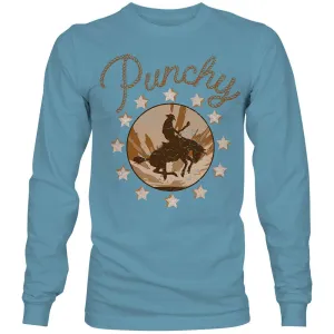 "Punchy" Denim Long Sleeve T-shirt