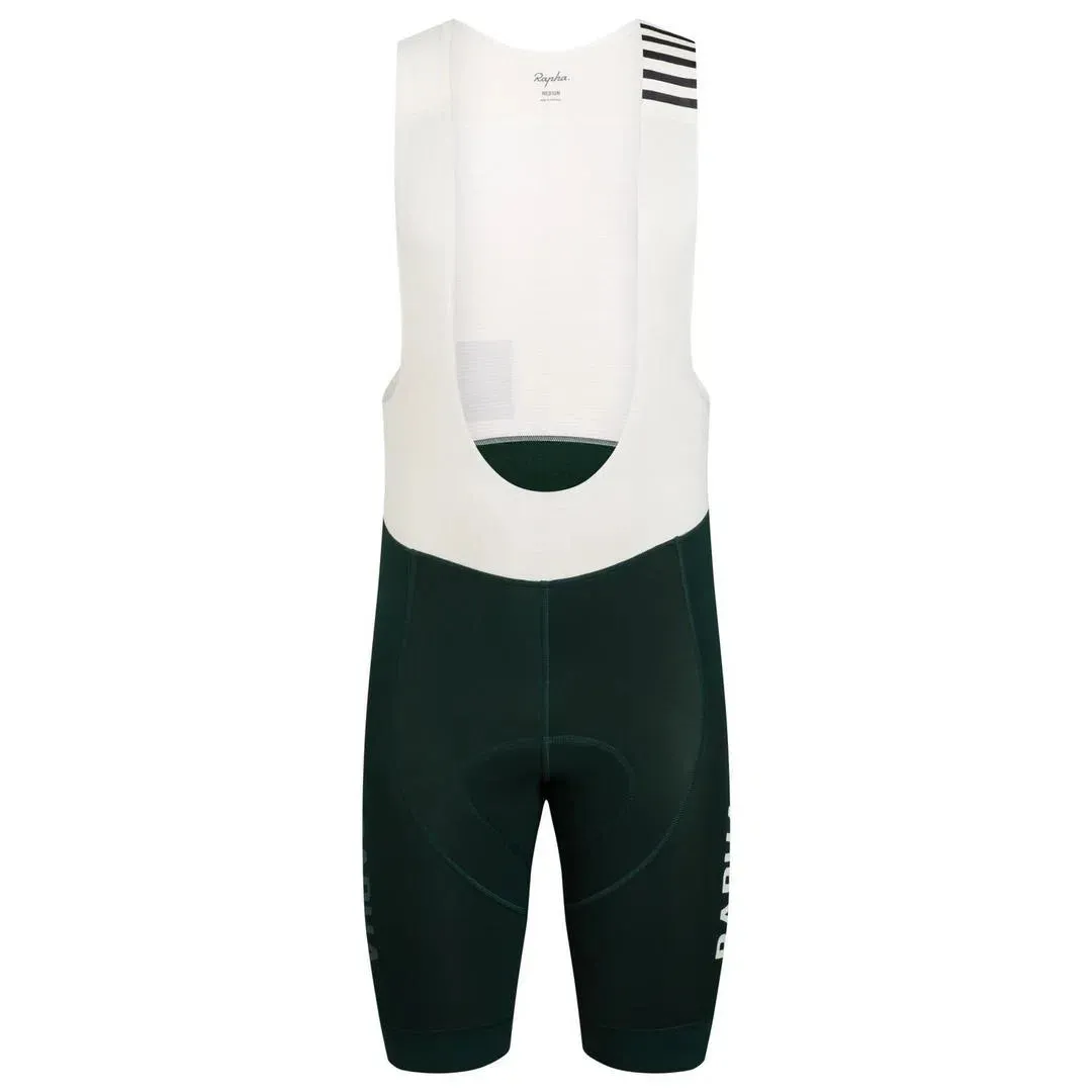 RAPHA Pro Team Winter Bib Shorts - SBC Dark Green
