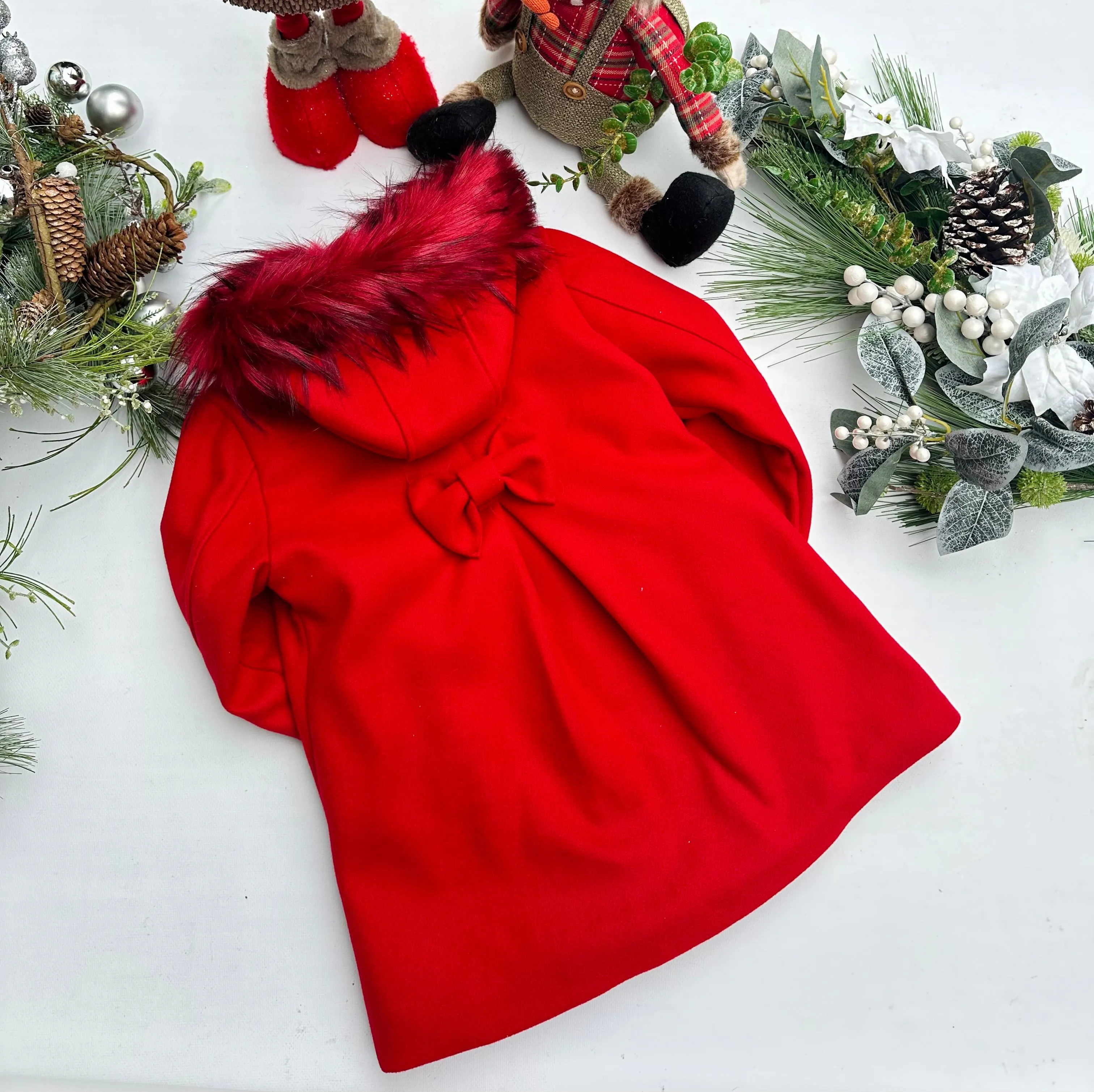 Red winter coat