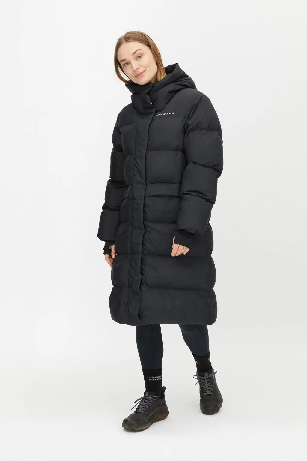 Reign Hood Coat Black