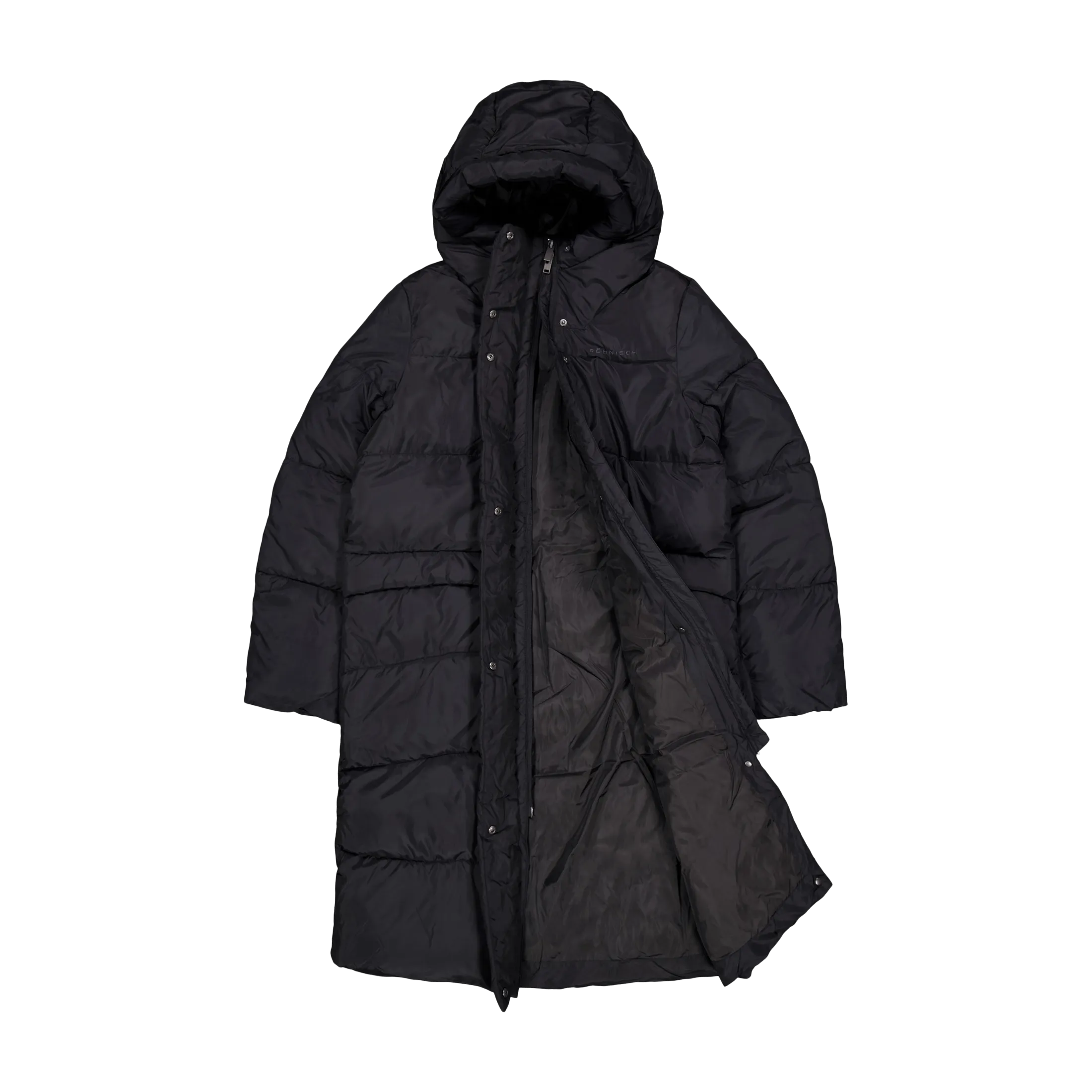 Reign Hood Coat Black