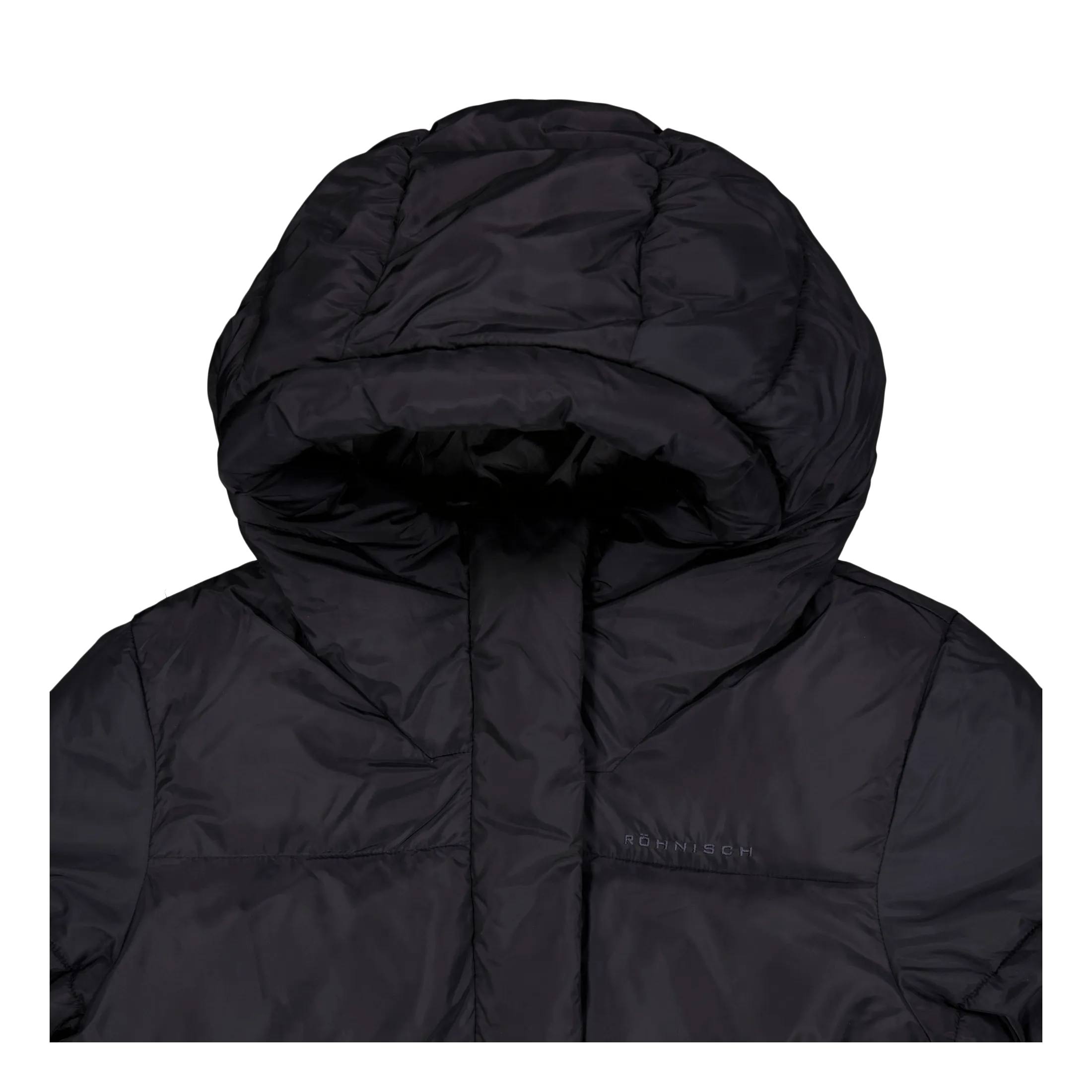 Reign Hood Coat Black