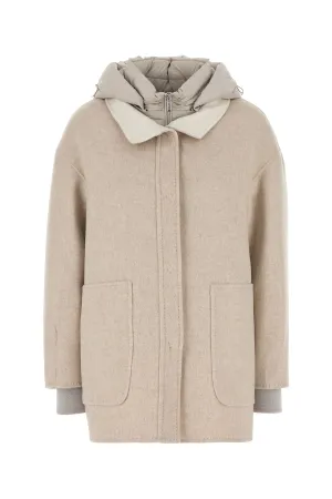 Sand nylon blend Natisha down jacket