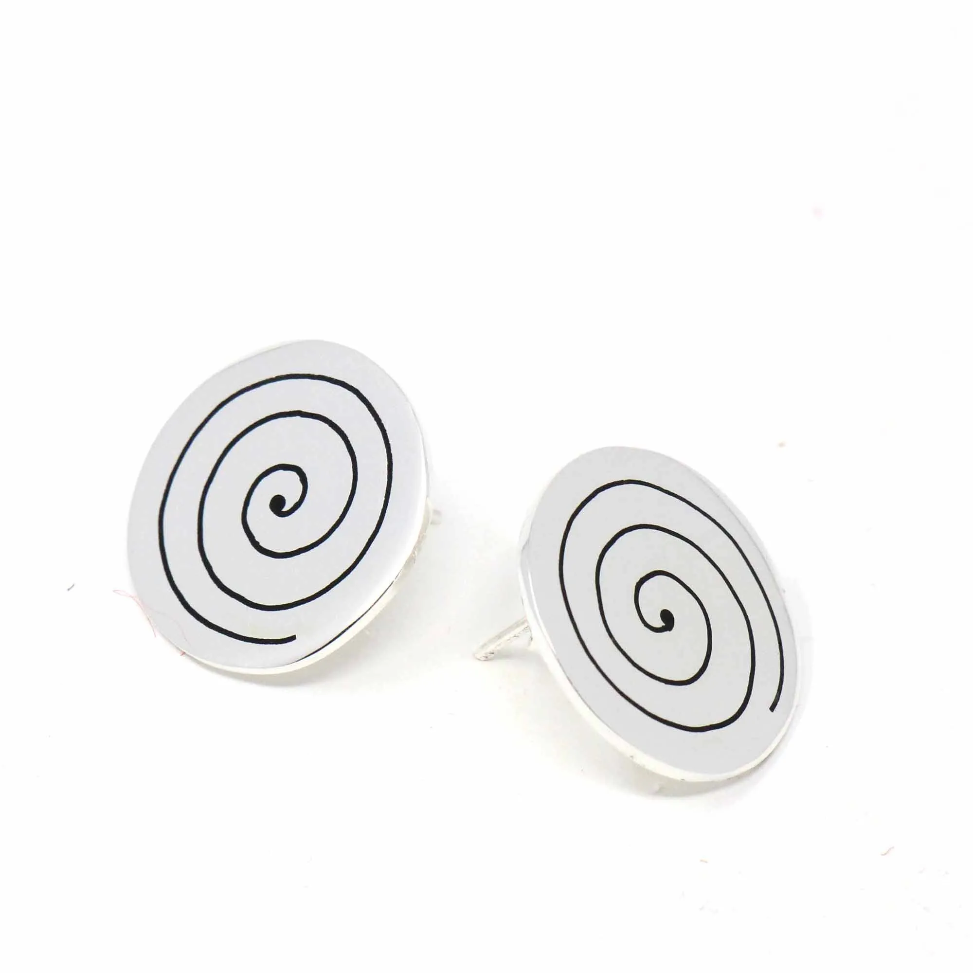Stud Earrings Spirals