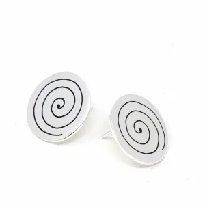 Stud Earrings Spirals
