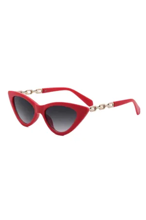 TEEK - Size Chain Cat-Eye Sunglasses
