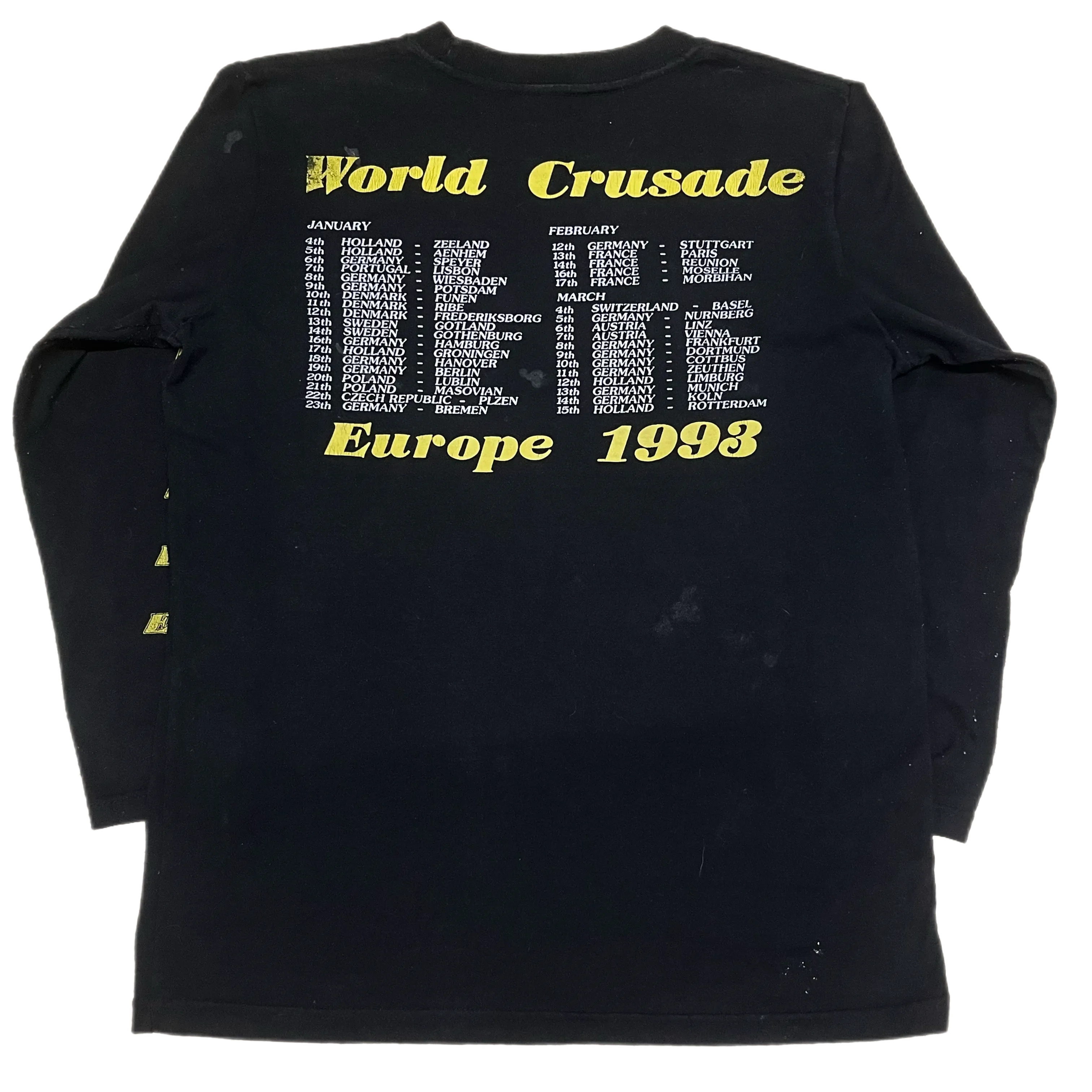 Vintage Bolt Thrower 1993 "World Crusade" Long Sleeve Shirt