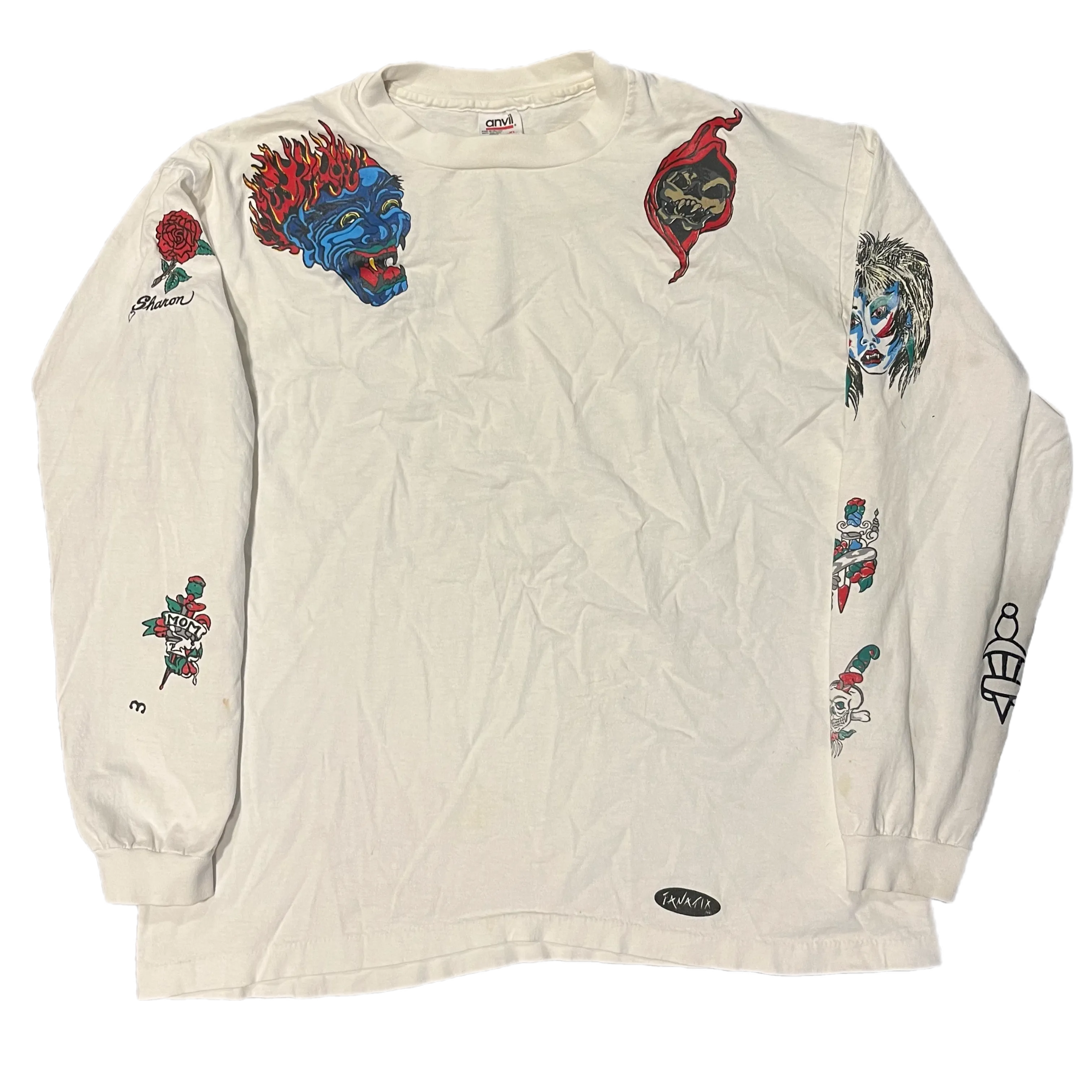 Vintage Ozzy Osbourne "Tattoo" Fanatix Inc Long Sleeve Shirt