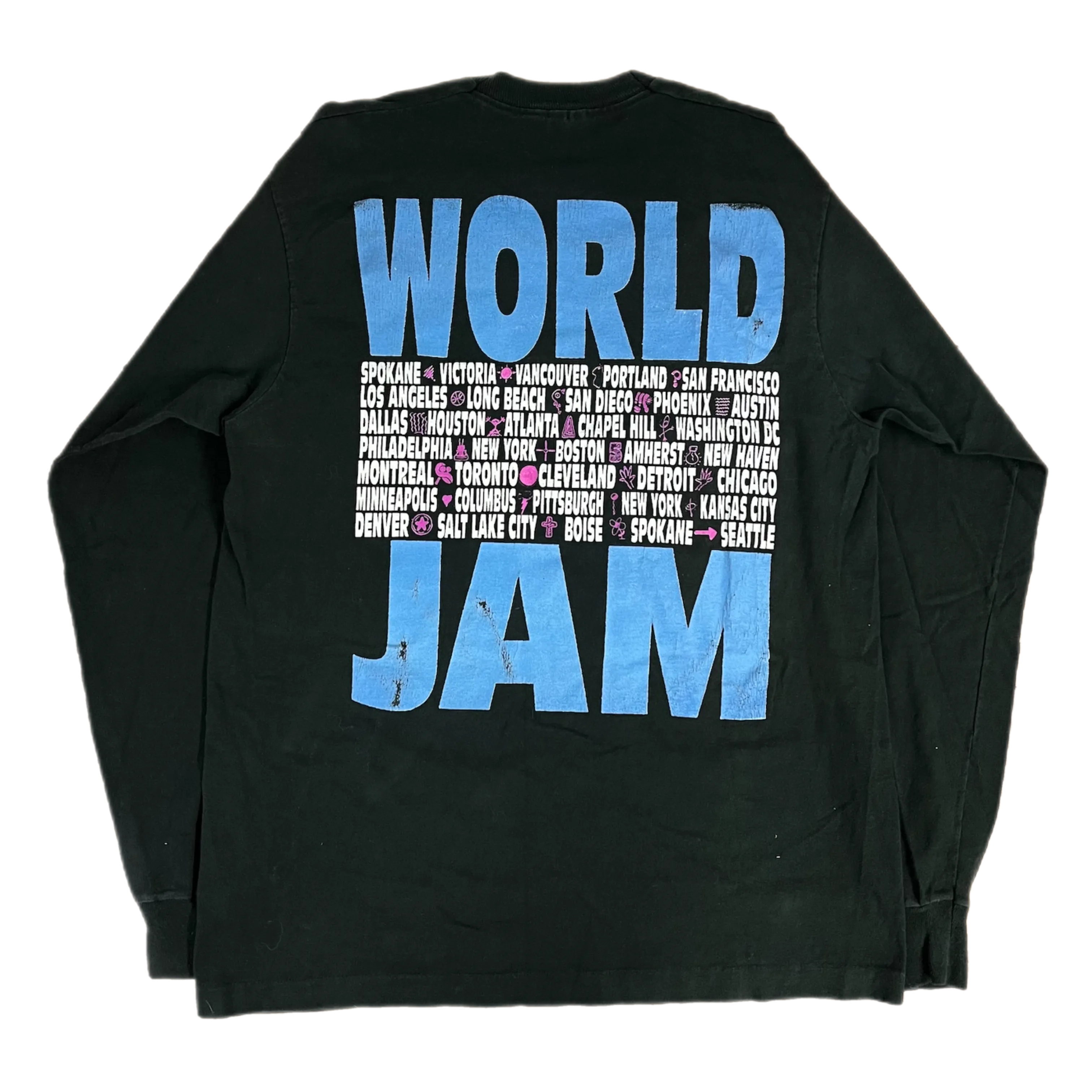 Vintage Pearl Jam "World Jam" Long Sleeve Shirt