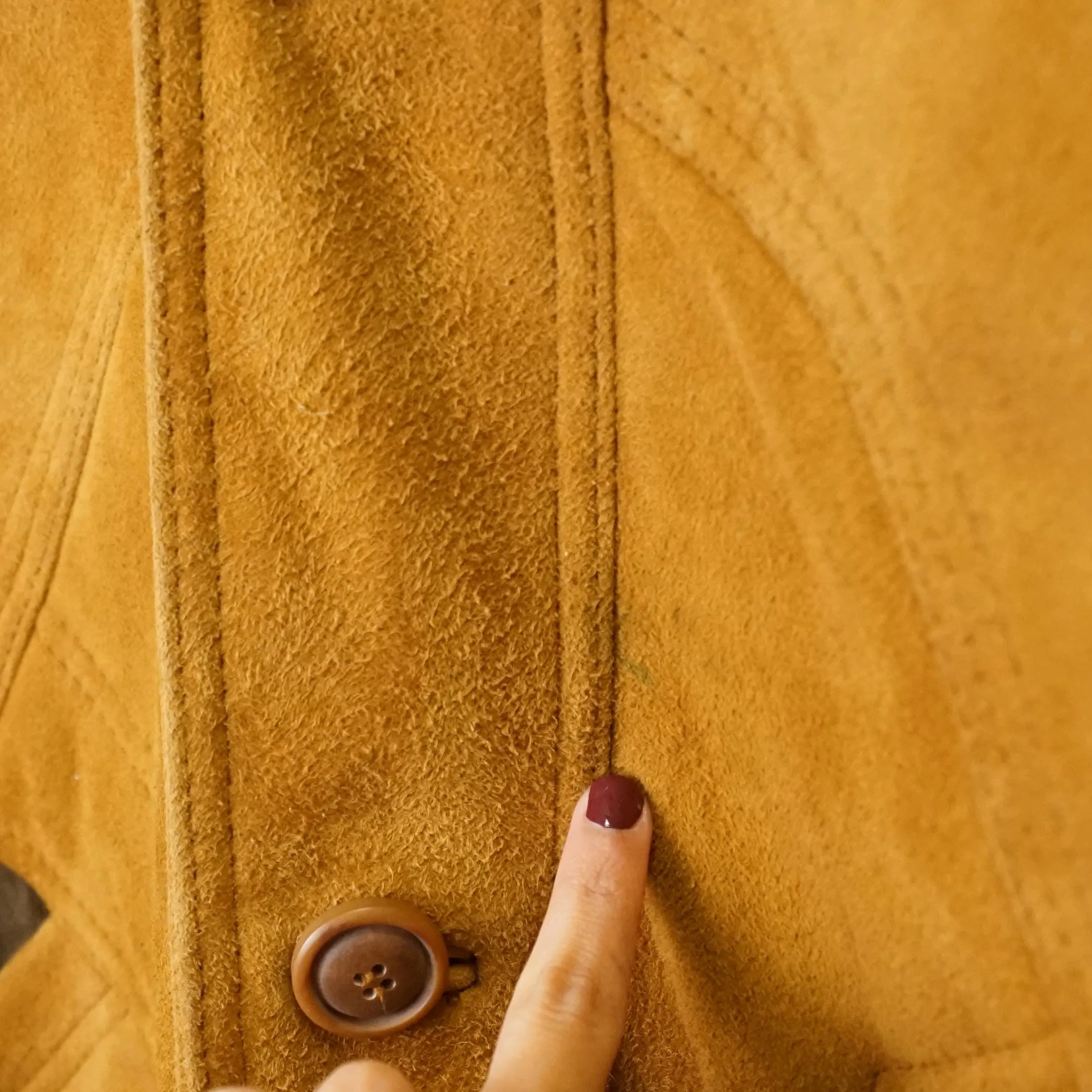 Vintage Shearling Coat men Size L