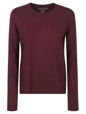 Viscose Long Sleeve Tee - Prune
