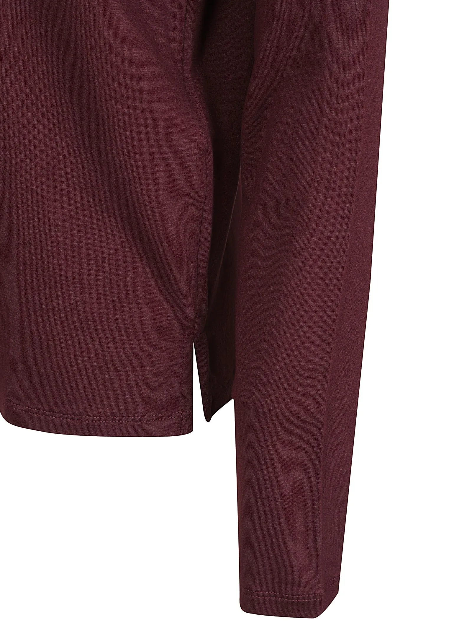 Viscose Long Sleeve Tee - Prune