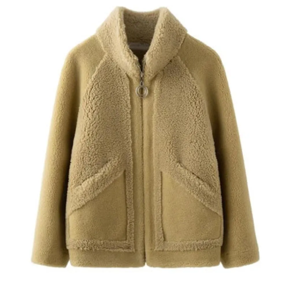 Women's Autumn/Winter Casual Wool Short Coat With Pockets