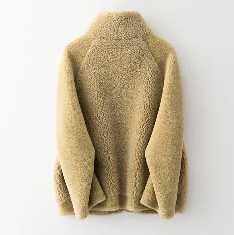 Women's Autumn/Winter Casual Wool Short Coat With Pockets