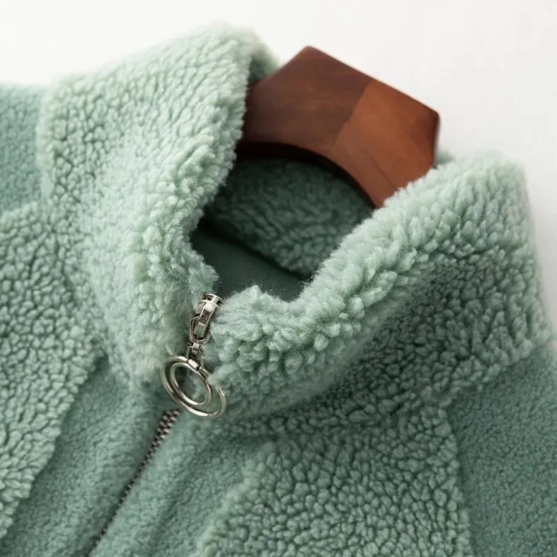 Women's Autumn/Winter Casual Wool Short Coat With Pockets