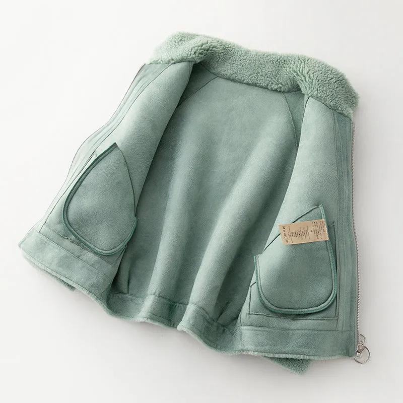 Women's Autumn/Winter Casual Wool Short Coat With Pockets