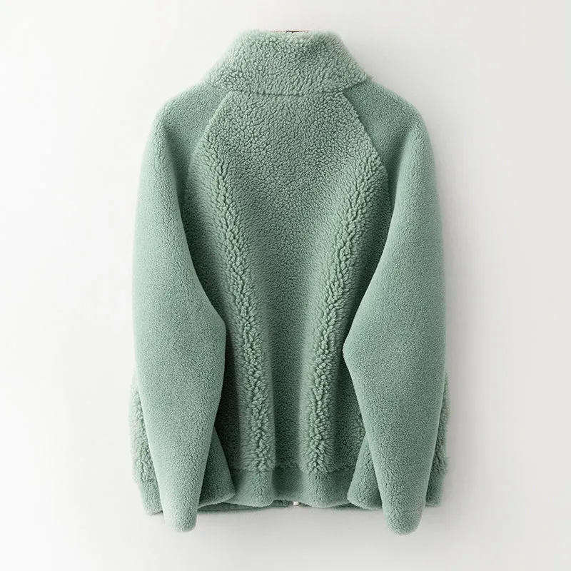 Women's Autumn/Winter Casual Wool Short Coat With Pockets