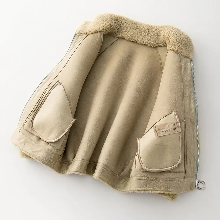 Women's Autumn/Winter Casual Wool Short Coat With Pockets