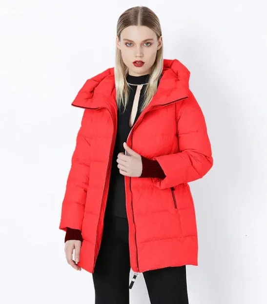 Women's Winter Stylish Warm Cotton Long Down Coat