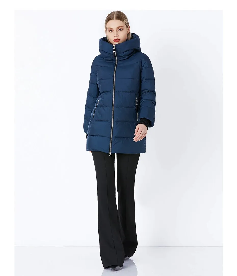 Women's Winter Stylish Warm Cotton Long Down Coat