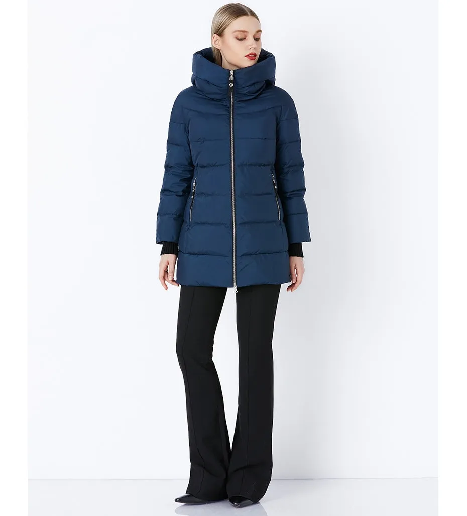Women's Winter Stylish Warm Cotton Long Down Coat