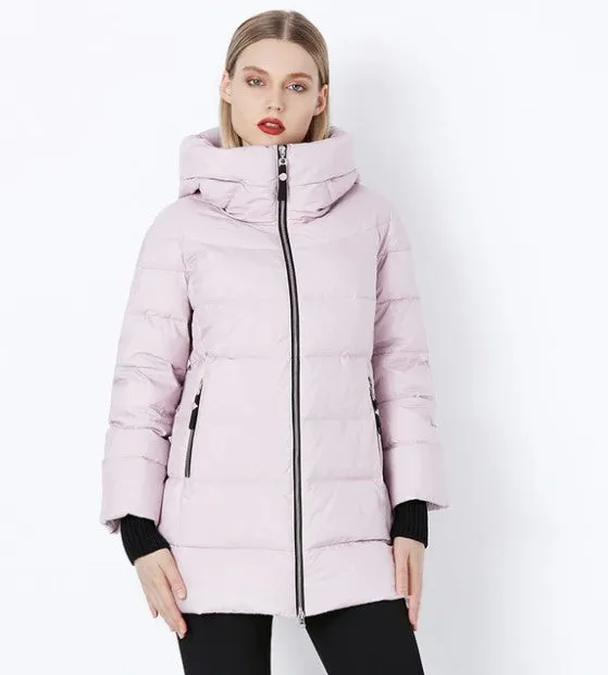 Women's Winter Stylish Warm Cotton Long Down Coat