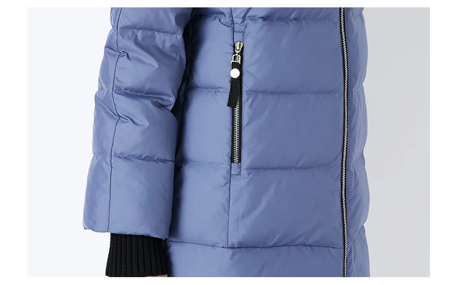 Women's Winter Stylish Warm Cotton Long Down Coat
