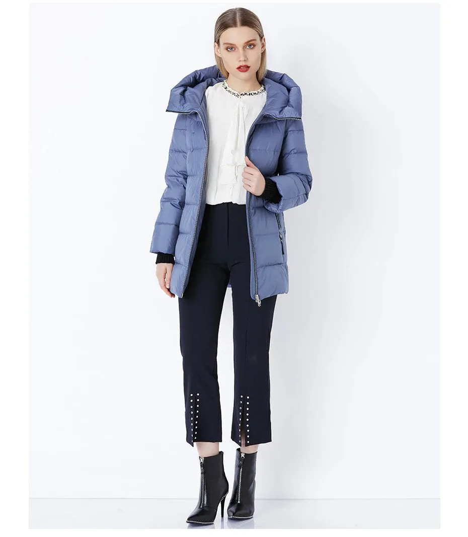 Women's Winter Stylish Warm Cotton Long Down Coat