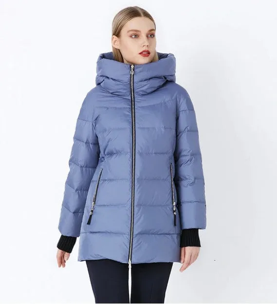 Women's Winter Stylish Warm Cotton Long Down Coat