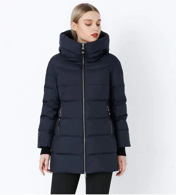 Women's Winter Stylish Warm Cotton Long Down Coat