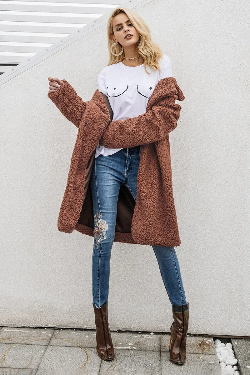 Women's Winter Wool Blend Warm Coat