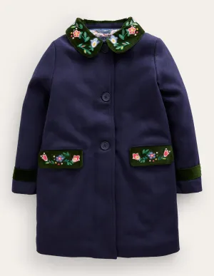 Wonderful Wool Blend Coat-French Navy